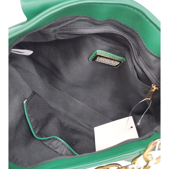 Urban expressions handbag crossbody Green Botton Up Sz Small Claudine Purse New - Picture 16 of 16